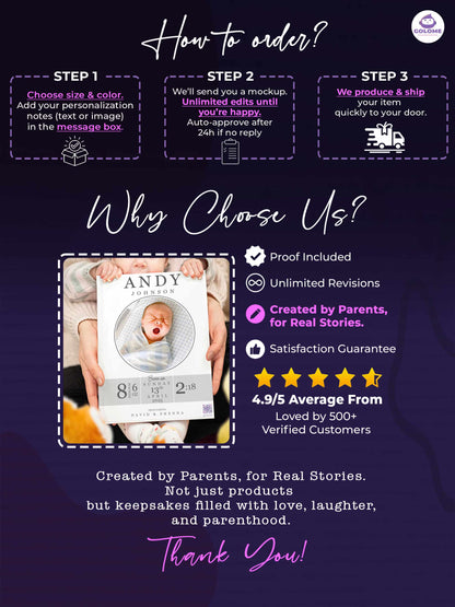 Personalized Baby Poster – “You Are Chosen” Christian Nursery Wall Art with Custom Photo